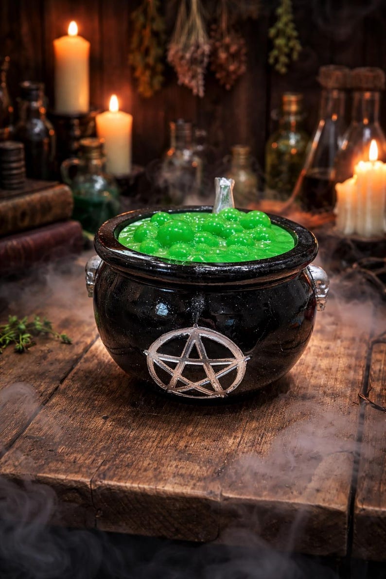 UV Glow Resin Bubbling Cauldron Hidden Storage Container - Etsy