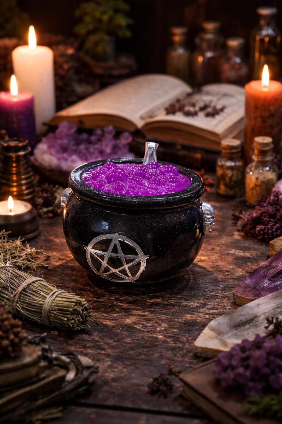 UV Glow Resin Bubbling Cauldron Hidden Storage Container - Etsy