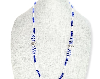 Yemaya Necklace with Turtles and Starfish – Stainless Steel – Yoruba Religious Necklace – Protection and Power of the Sea