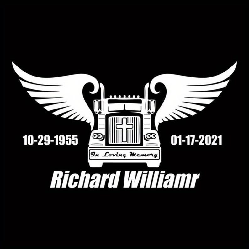 Truck Driver in Loving Memory Decal Custom for Car Truck SUV - Etsy
