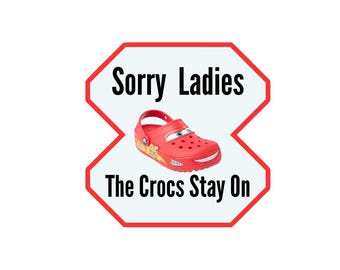 Lightning McQueen Croc Sticker Meme.