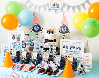 Party Kit: Monster Truck Decorations Party Kit, Monster Truck Party Decorations, Monster Truck Birthday