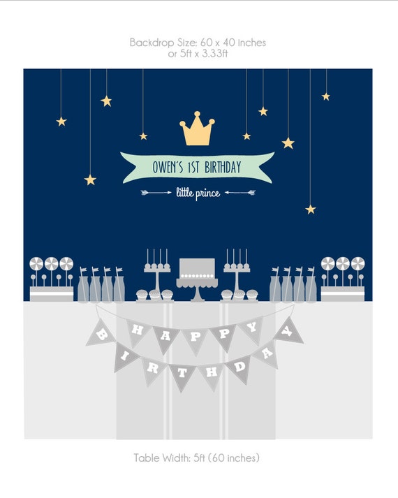 DIGITAL FILE Little Prince Party Decorations, Little Prince Banner Birthday Backdrop, Little Prince Theme, Little Prince Poster Il_570xn
