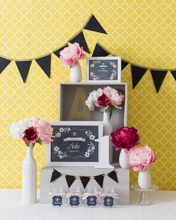 DIGITAL FILES Doljabi Bumble Bee Party Collection, Doljanchi, Dol, Bee Birthday, Bee Party Il_570xn