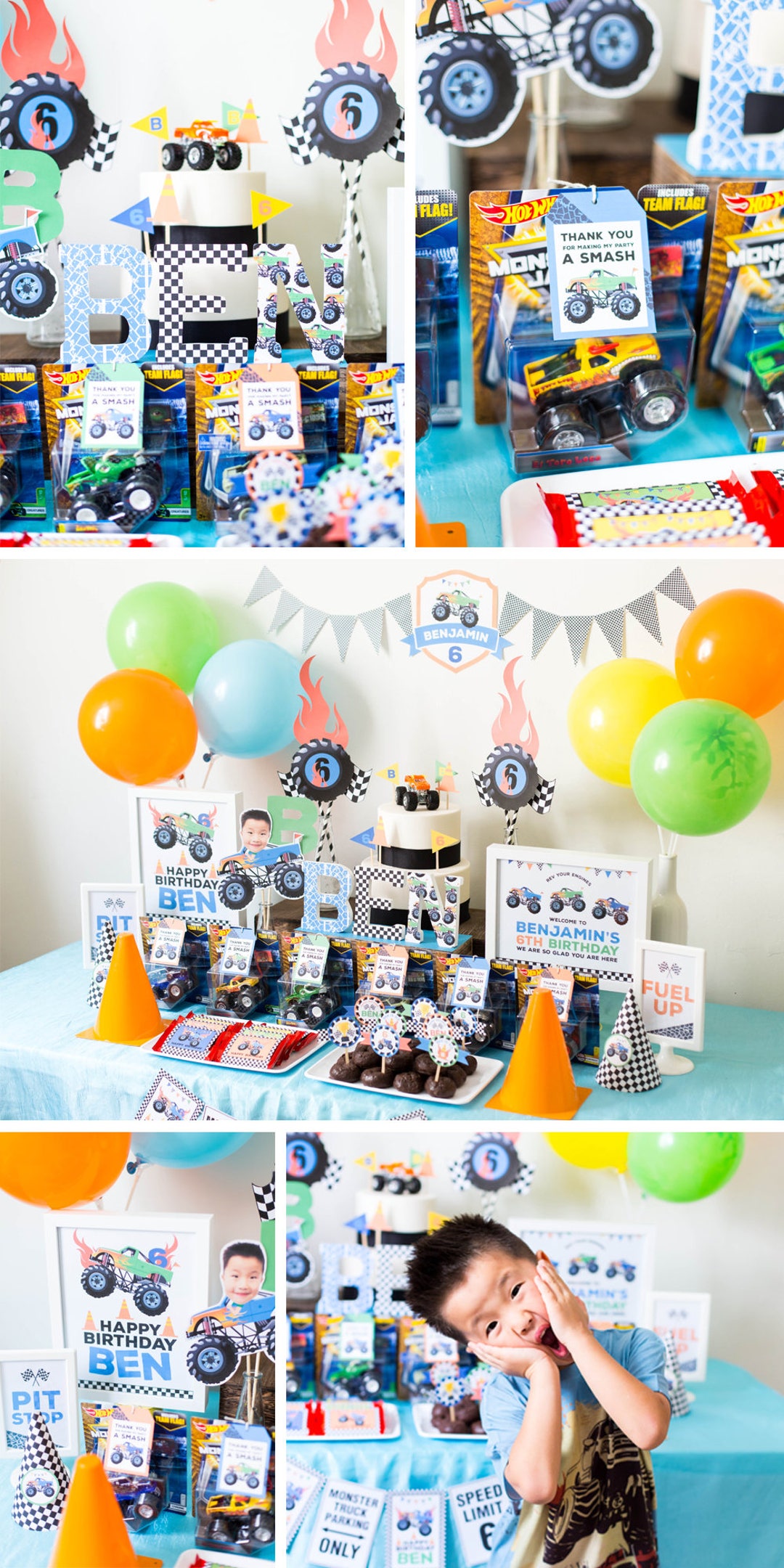 Party Kit: Monster Truck Decorations Party Kit, Monster Truck Party ...
