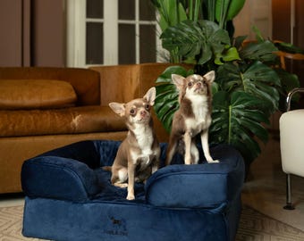 Orthopedic Sofa Dog Bed: Cooling Gel Memory Foam, Velvet