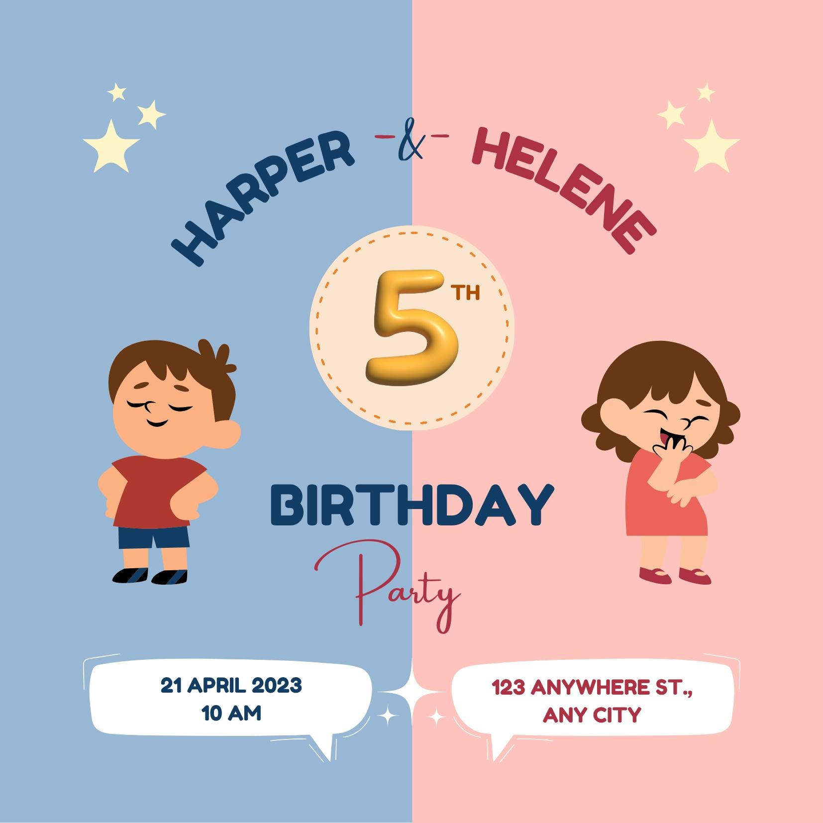 Birthday Invitation, Party Invitation, Event Invitation, Flyer, Party ...