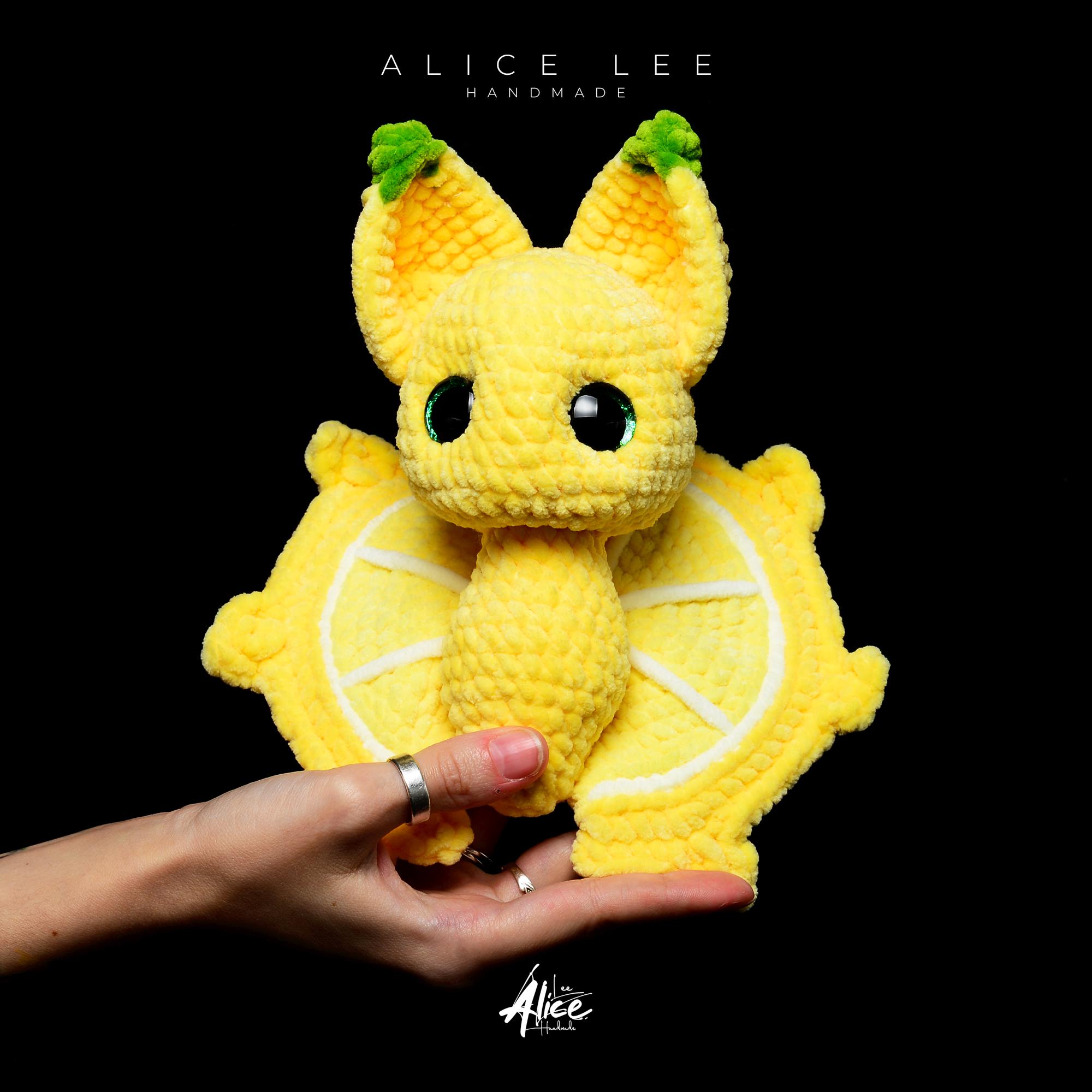 Fruit Bat Crochet Pattern | 3in1 PDF Bat Plushie | Watermelon Lemon ...