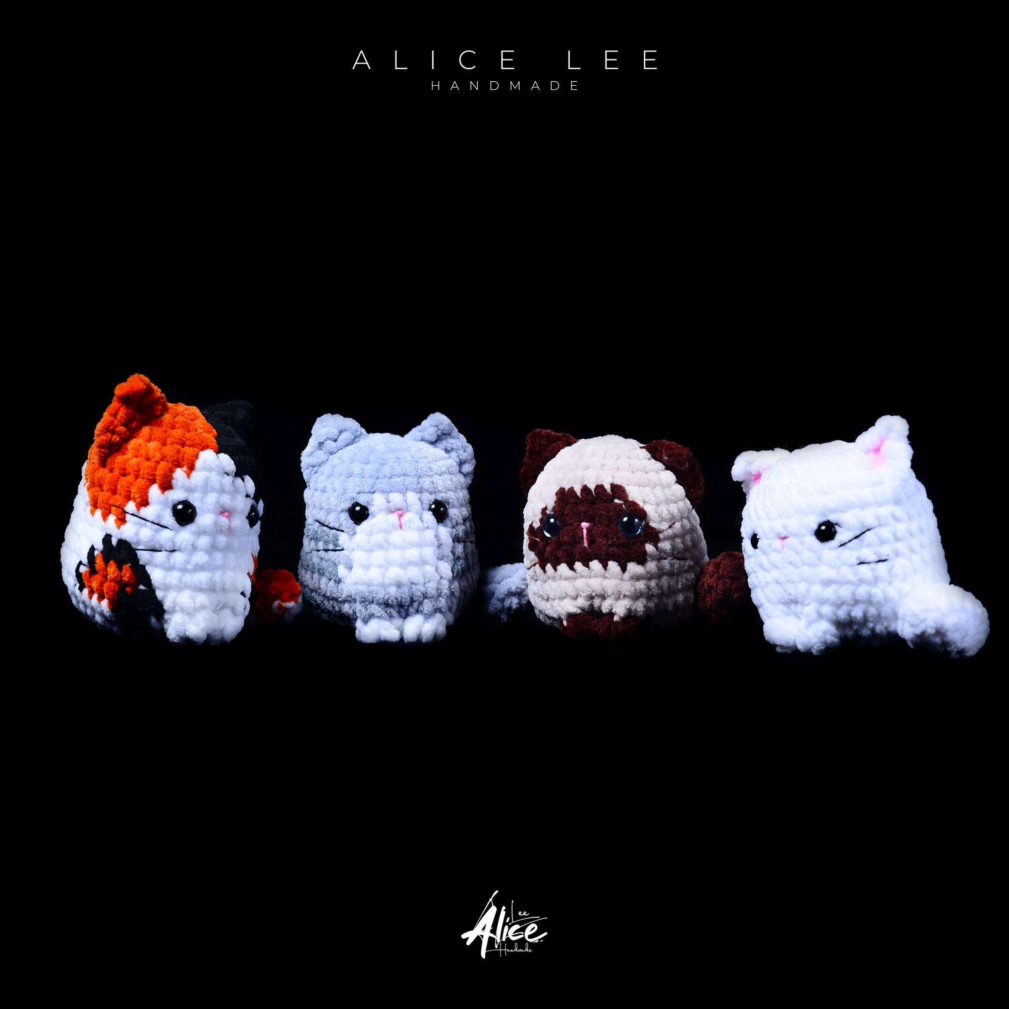 Small Crochet Cat Plush: Handmade Amigurumi Kitty Toy - Thumbnail 2