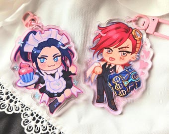 CaitVi Maid/Butler Acrylic Charm Keychains