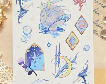 Sea & Stars Sticker Sheet