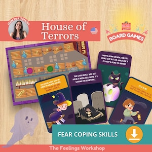 Bordspel Fear Coping: House of Terrors, kinderen van 4-7 jaar (pdf-bestanden)