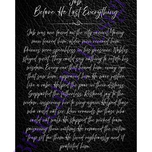 Job's Life (Cursive) - Modern Art