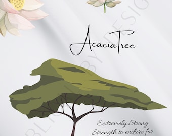 Isaiah 41:17-20 b - The Acacia Tree - Whimsical Style