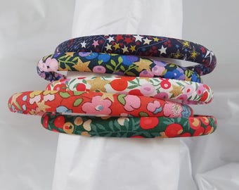 Liberty of London Wiltshire Christmas edition alice hair head band skinny narrow headband 1 cm wide