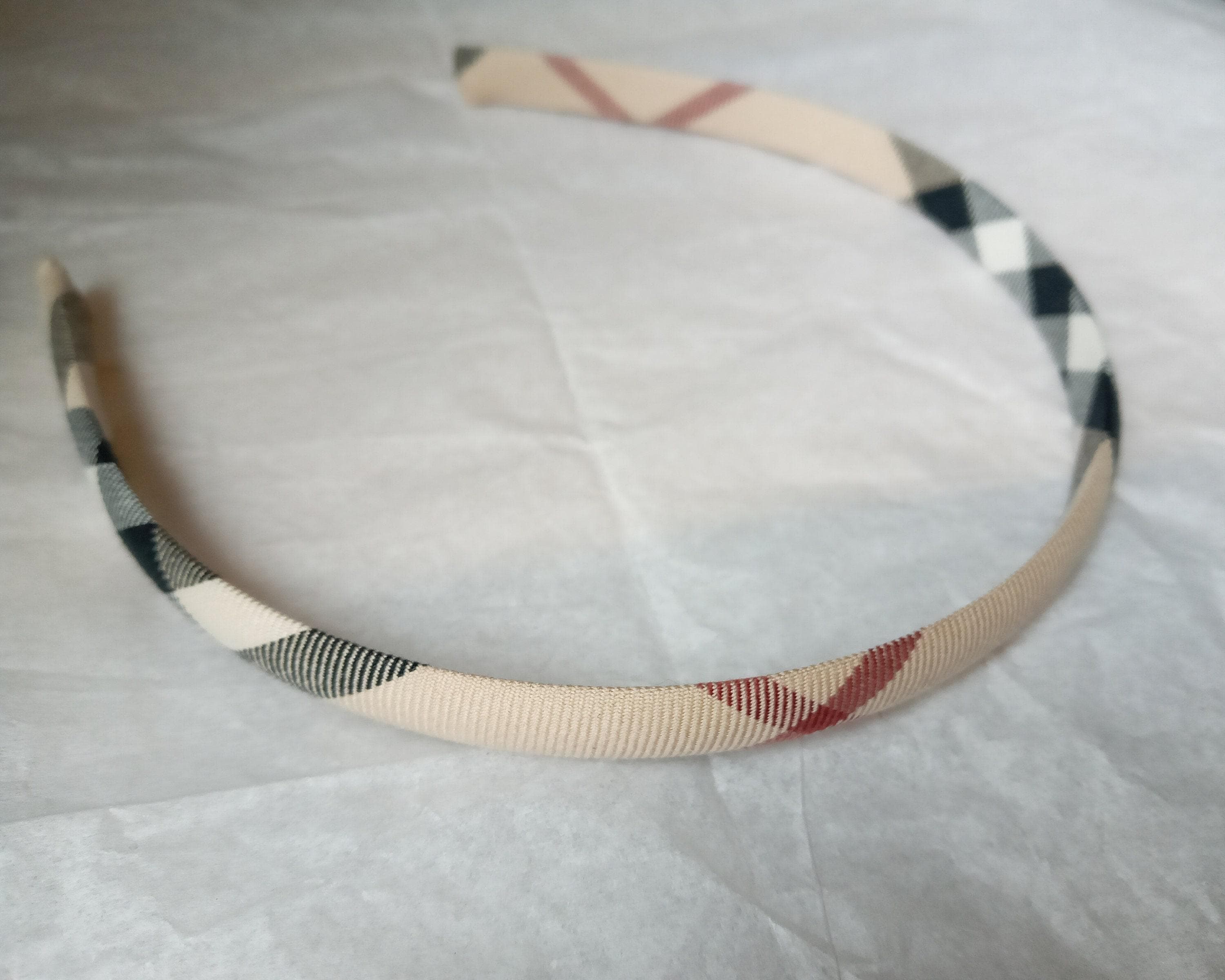 Fendi Beige Knit Headband with Red Accent Fendi Headband - Etsy Canada main image 2
