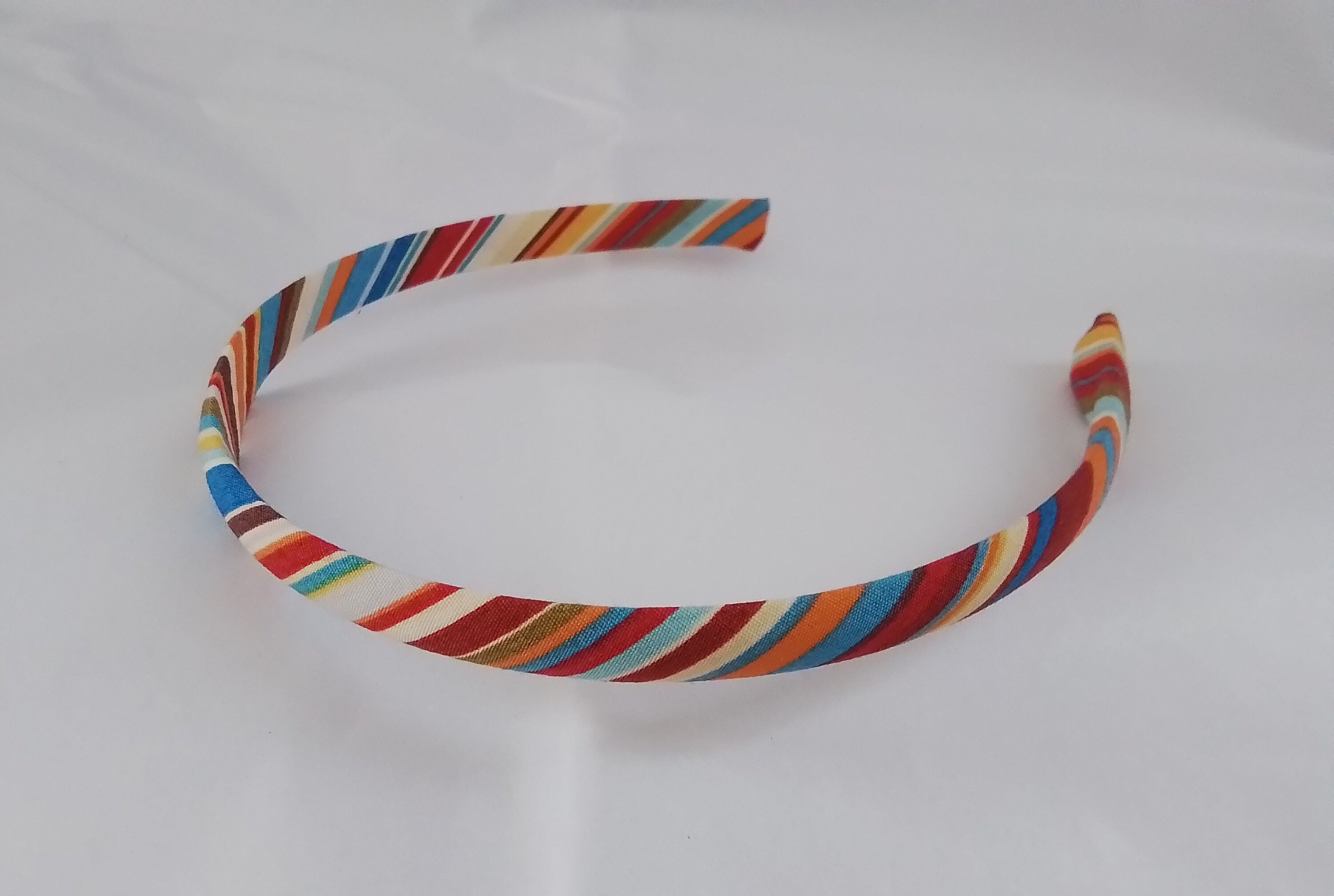 Fascia Per Capelli In Pura Seta, Alice Band, Larghezza 2 Cm, Regalo Di - Foto 3