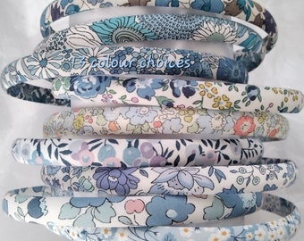 Liberty of London Stoff schmales Haarband schmales Alice Haarband 1 cm breit Capel Felicite Betsy Ann Mitsi Wiltshire