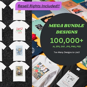 100,000+ T-Shirt Designs Bundle - Designs Only - No Physical Products