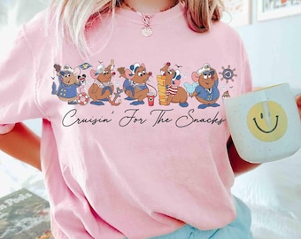 Disney Cruise Line Gus Gus Mouse Cruising For The Snacks Shirt, Disney Gus Travel Tee, Disneyland Trip 2026 shirt