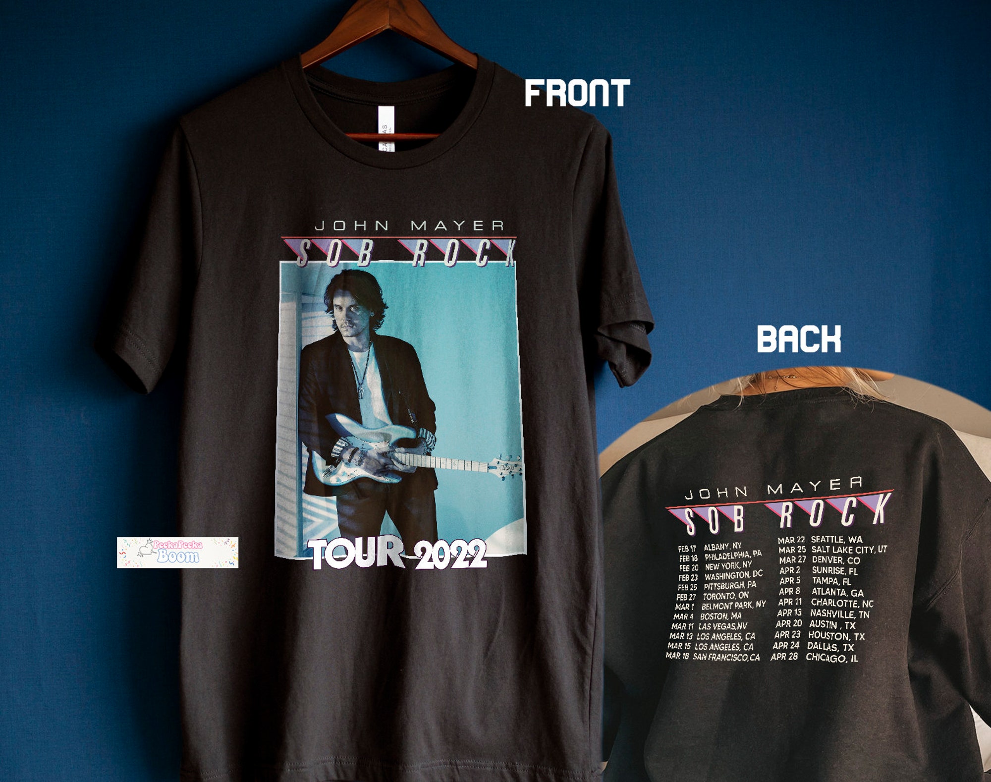 Discover John Mayer Sob Rock America 2022 Tour T-Shirt, John Mayer T-Shirt