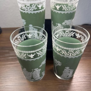 Jasperware Barware Vintage Glasses (set of 4)