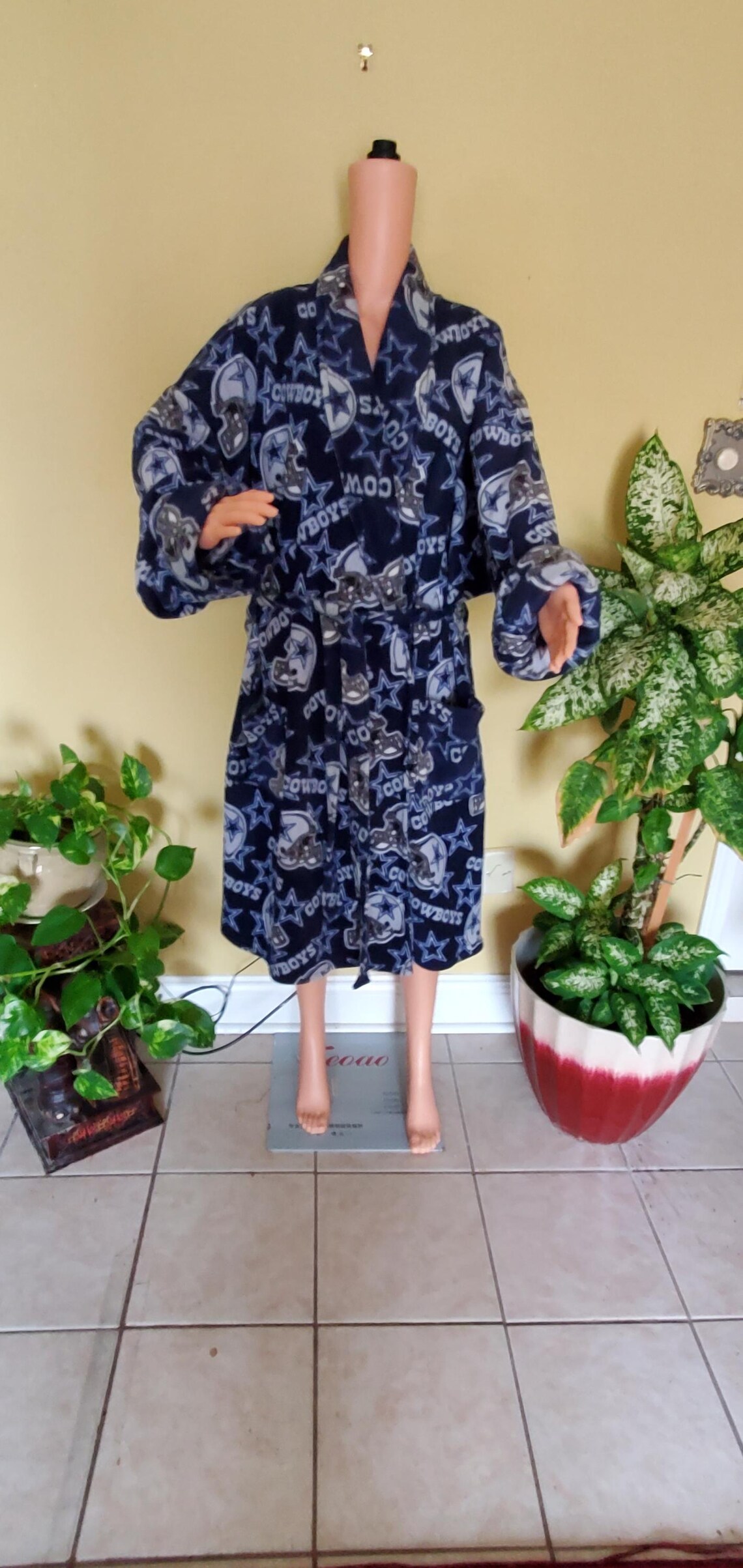 Cowboy Robe Dallas Cowboys Robe: Official NFL Plush Loungewear - Etsy