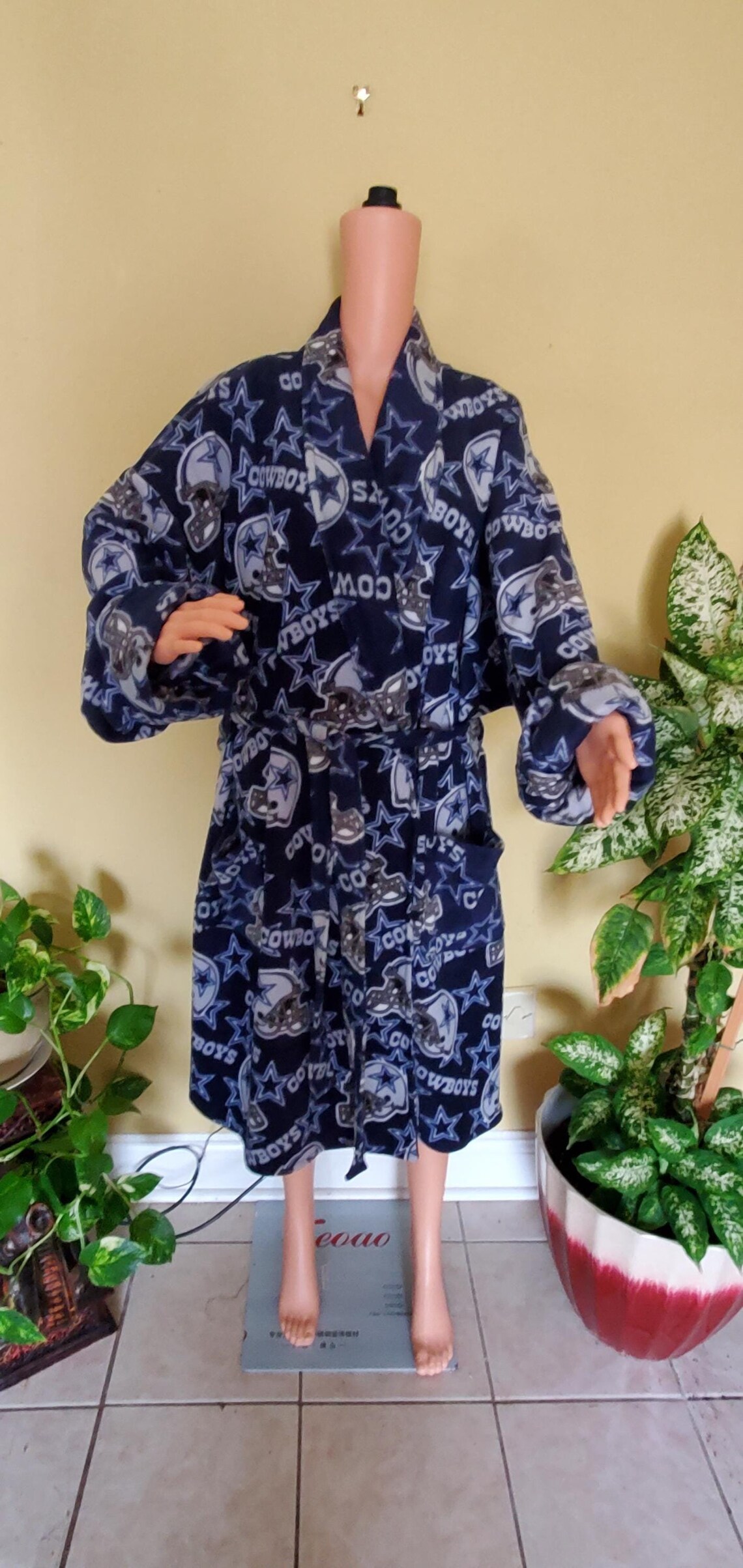 Cowboy Robe Dallas Cowboys Robe: Official NFL Plush Loungewear - Etsy
