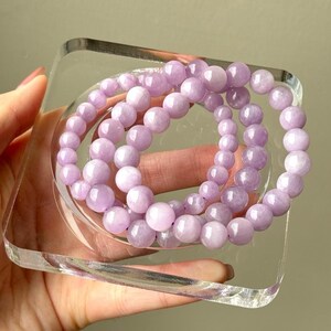 lavender Kunzite Crystal Bracelet