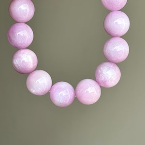 Lavender Kunzite Crystal Bracelet -  12mm