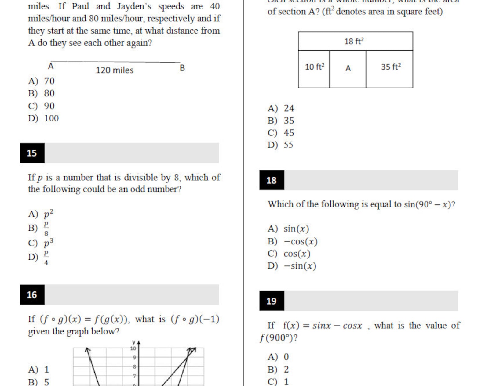 Digital SAT Math Practice Tests - Etsy