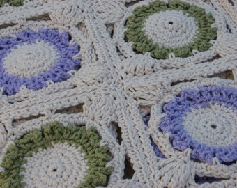 Flora Bunda Crochet Throw Blanket ,Crochet Pattern Pdf