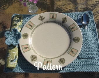 Classy Crochet Placemats, PDF Pattern, Instant Download Available