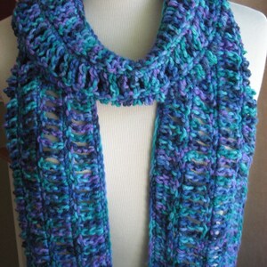 Oceana Openwork Scarf , Crochet Pattern Pdf image 1