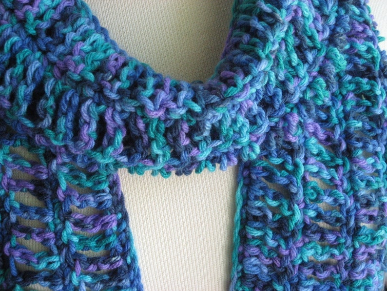 Oceana Openwork Scarf , Crochet Pattern Pdf image 5