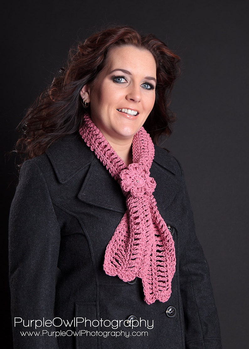 Summer Fashion Scarflet, CROCHET PATTERN pdf , instant download available image 1