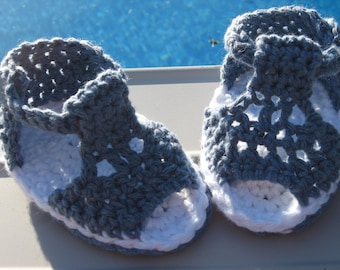 Peekaboo Baby Sandals, Crochet Pattern Pdf