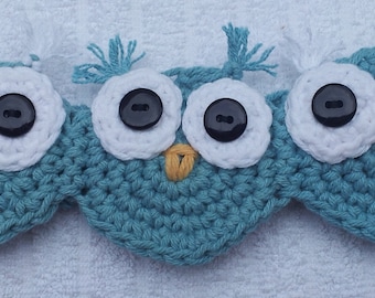 Crochet Owl Headband, Crochet Pattern Pdf, Instant pattern download available