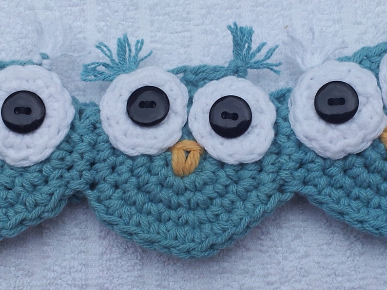 Crochet Owl Headband, Crochet Pattern Pdf, Instant pattern download available image 1