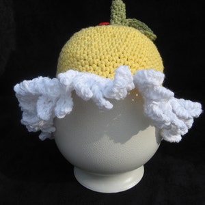 Crochet Pattern,Oopsie Daisy Hat, Bright and Sunny Yellow Daisy all sizes newborn 10yrs, instant download available image 3