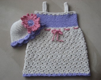 Crochet Sundress & Hat Pattern: Newborn to 5 Years (PDF Pattern)