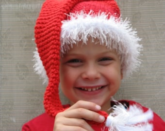 Santa Baby Long Tassel Hat ,Crochet Pattern Pdf ,Newborn to adult sizes, Instant Pattern Download Available