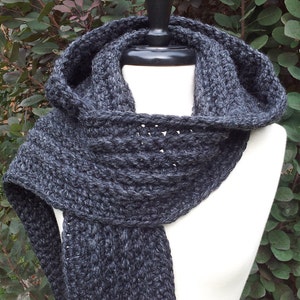 Ultra Plush Bulky Weight Yarn Version of the Nordic Hooded Scarf with Matching Pattern for Nordic Mittens image 3