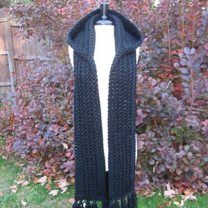 Ultra Plush Bulky Weight Yarn Version of the Nordic Hooded Scarf with Matching Pattern for Nordic Mittens image 4