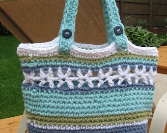 Beachside Bag, Crochet Pattern Pdf , Instant Pattern Download Available