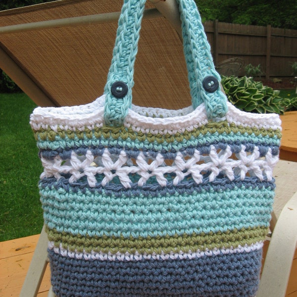 Beachside Bag, Crochet Pattern Pdf ,