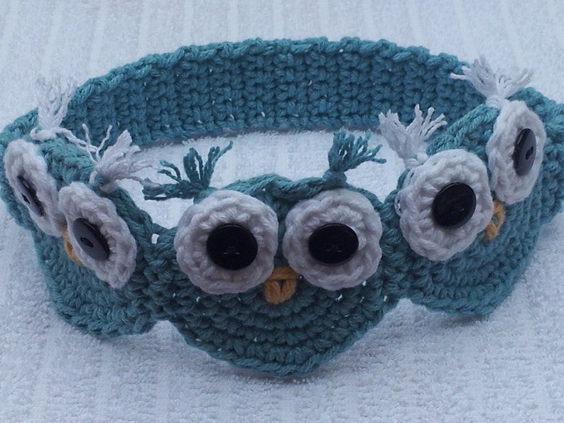 Crochet Owl Headband, Crochet Pattern Pdf, Instant pattern download available image 2