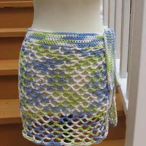 Crochet Pattern, Caribbean Breeze, swimsuit wrap, instant download available
