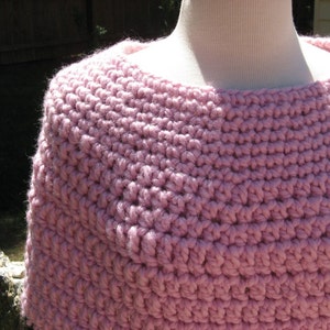 Crochet Caplet, 3 Hour Chunky Crochet Caplet, PDF Pattern image 1