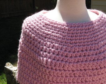 Crochet Caplet, 3 Hour Chunky Crochet Caplet, PDF Pattern